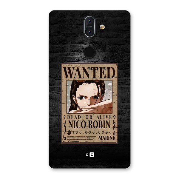 Nico Robin Wanted Back Case for Nokia 8 Sirocco