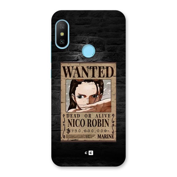 Nico Robin Wanted Back Case for Redmi 6 Pro