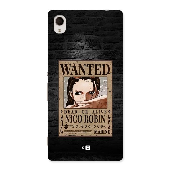 Nico Robin Wanted Back Case for Xperia M4 Aqua