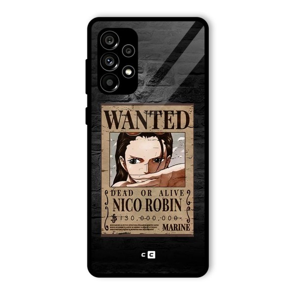 Nico Robin Wanted Glass Back Case for Galaxy A73 5G