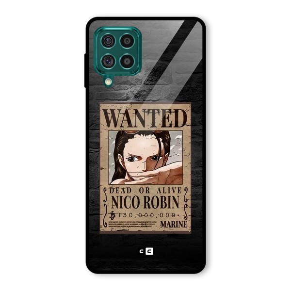 Nico Robin Wanted Glass Back Case for Galaxy F62