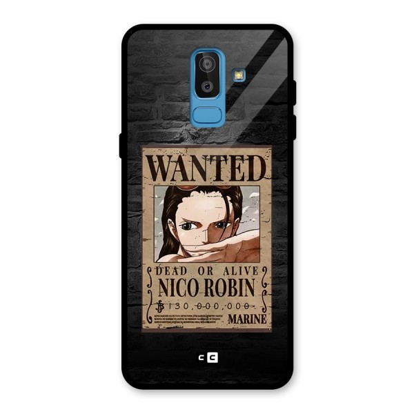 Nico Robin Wanted Glass Back Case for Galaxy J8