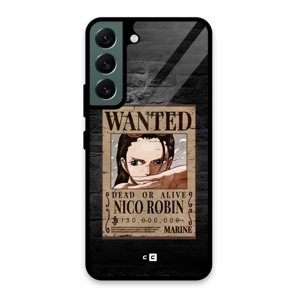 Nico Robin Wanted Glass Back Case for Galaxy S22 5G