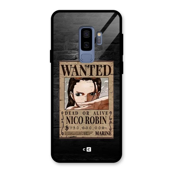 Nico Robin Wanted Glass Back Case for Galaxy S9 Plus