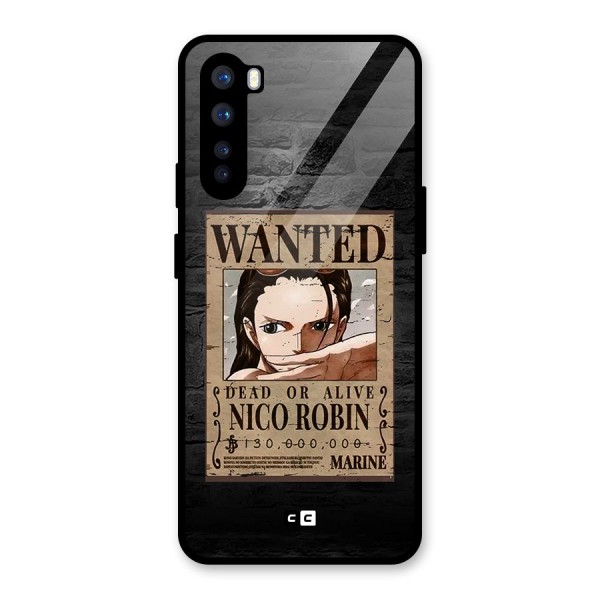 Nico Robin Wanted Glass Back Case for OnePlus Nord