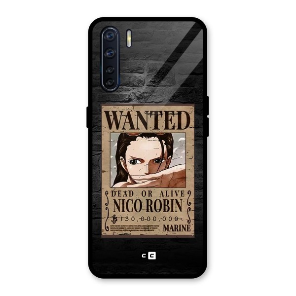 Nico Robin Wanted Glass Back Case for Oppo F15