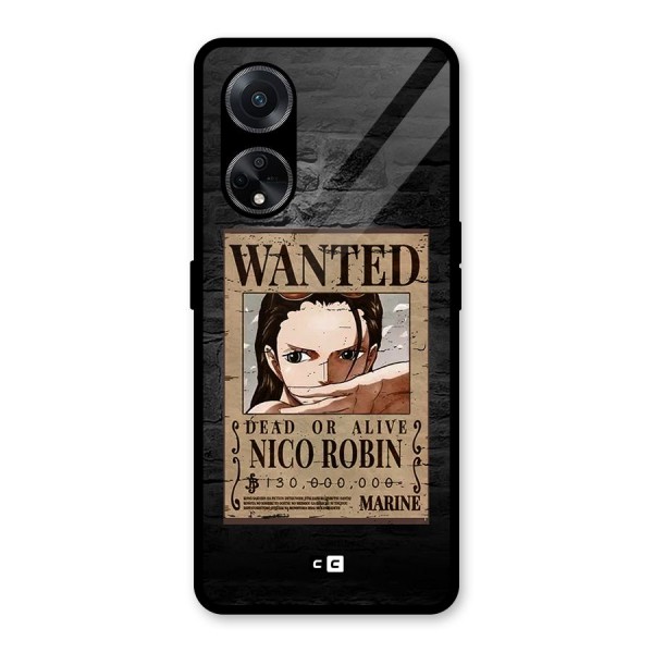 Nico Robin Wanted Glass Back Case for Oppo F23