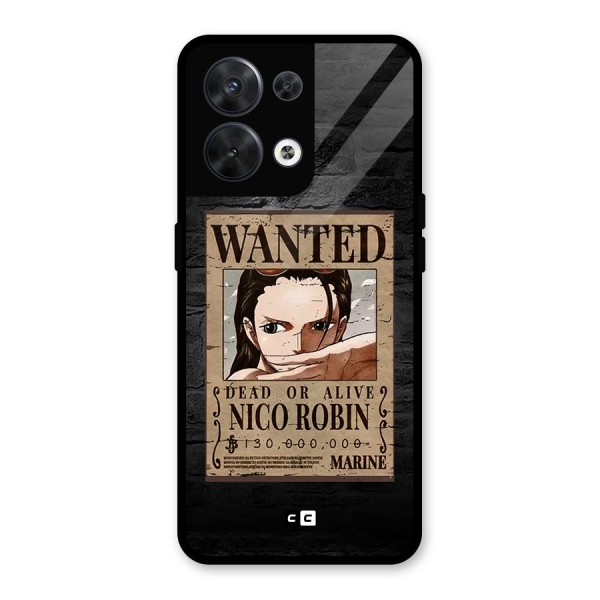 Nico Robin Wanted Glass Back Case for Oppo Reno8 5G