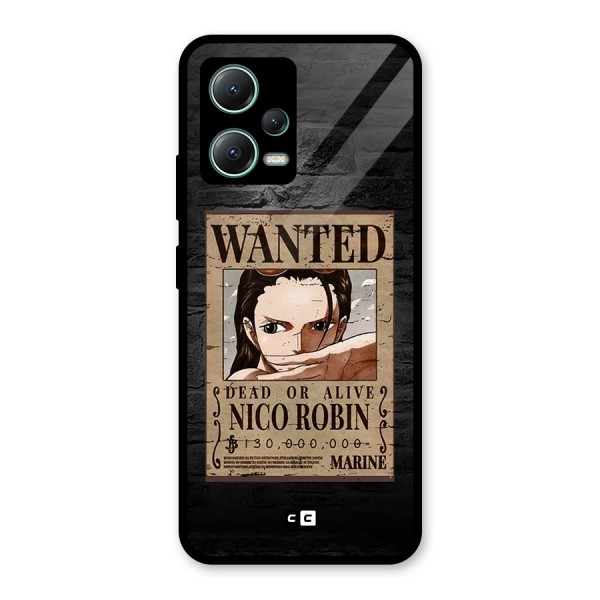 Nico Robin Wanted Glass Back Case for Poco X5