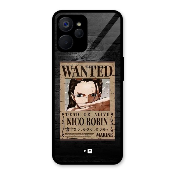 Nico Robin Wanted Glass Back Case for Realme 9i 5G
