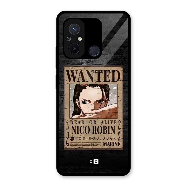 Nico Robin Wanted Glass Back Case for Redmi 12C