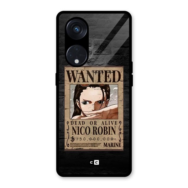 Nico Robin Wanted Glass Back Case for Reno8 T 5G