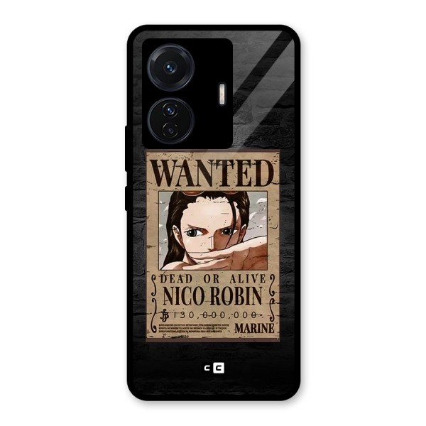 Nico Robin Wanted Glass Back Case for Vivo T1 Pro