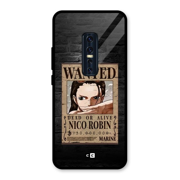 Nico Robin Wanted Glass Back Case for Vivo V17 Pro