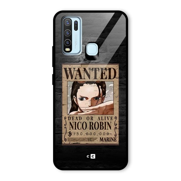 Nico Robin Wanted Glass Back Case for Vivo Y50