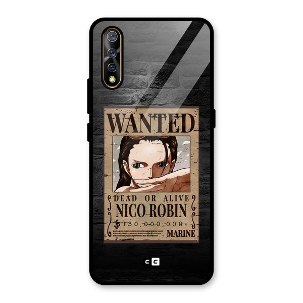 Nico Robin Wanted Glass Back Case for Vivo Z1x