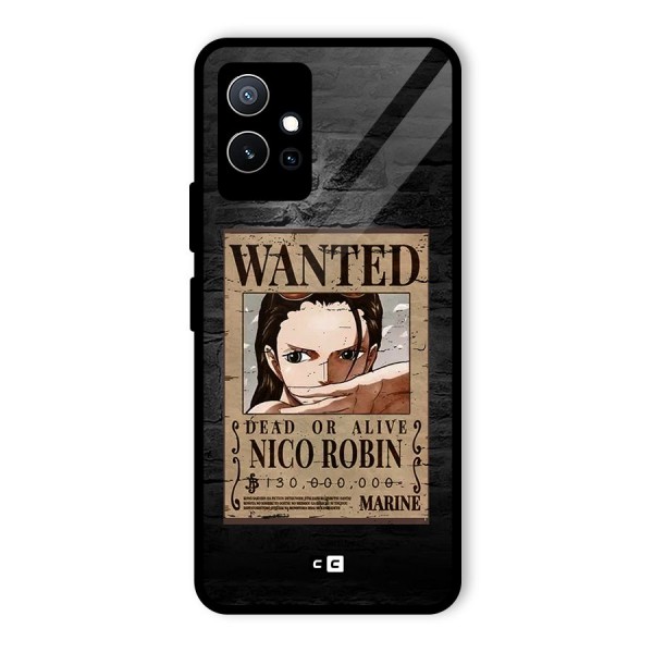 Nico Robin Wanted Glass Back Case for Vivo iQOO Z6