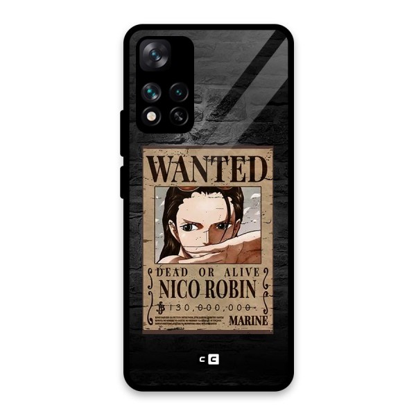 Nico Robin Wanted Glass Back Case for Xiaomi 11i 5G