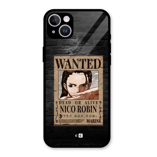 Nico Robin Wanted Glass Back Case for iPhone 14 Plus