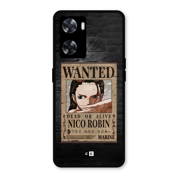 Nico Robin Wanted Metal Back Case for OnePlus Nord N20 SE