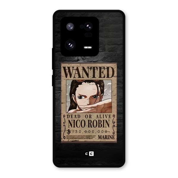 Nico Robin Wanted Metal Back Case for Xiaomi 13 Pro