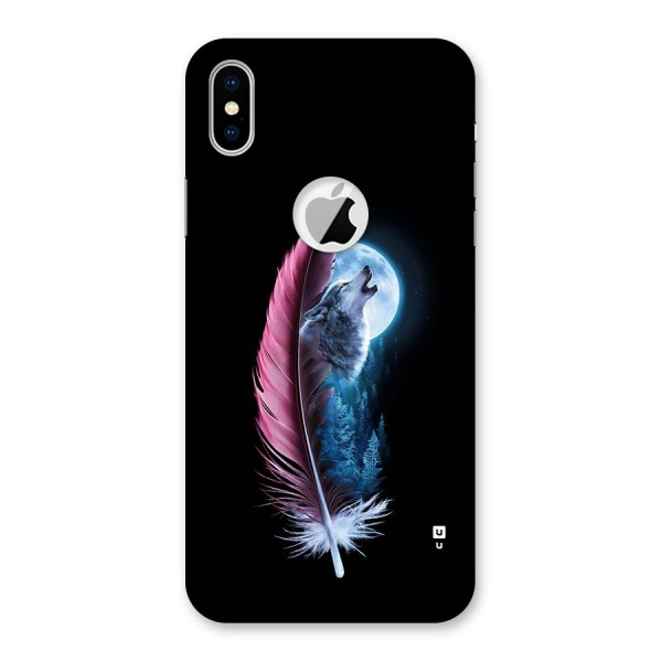 Night Howler Back Case for iPhone XS Logo Cut