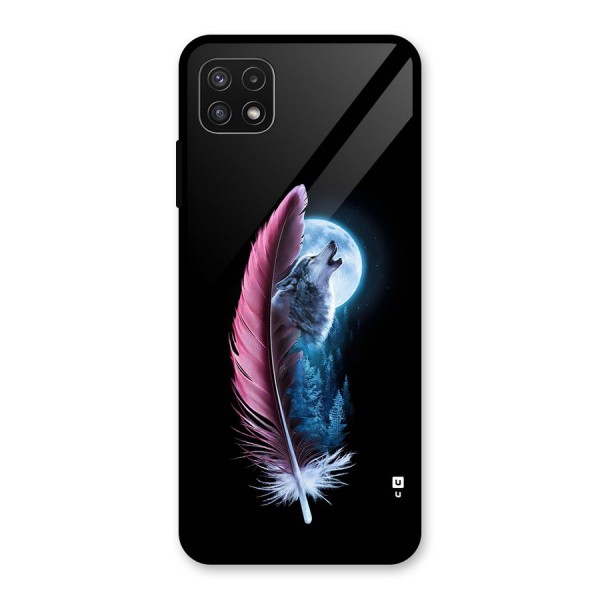 Night Howler Glass Back Case for Galaxy A22 5G