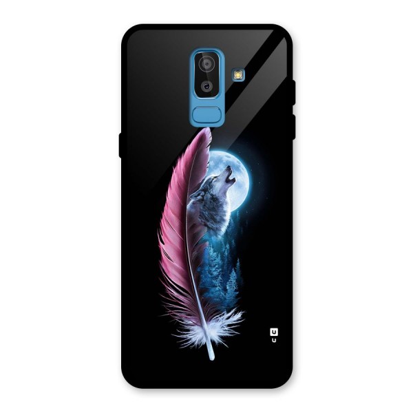 Night Howler Glass Back Case for Galaxy J8