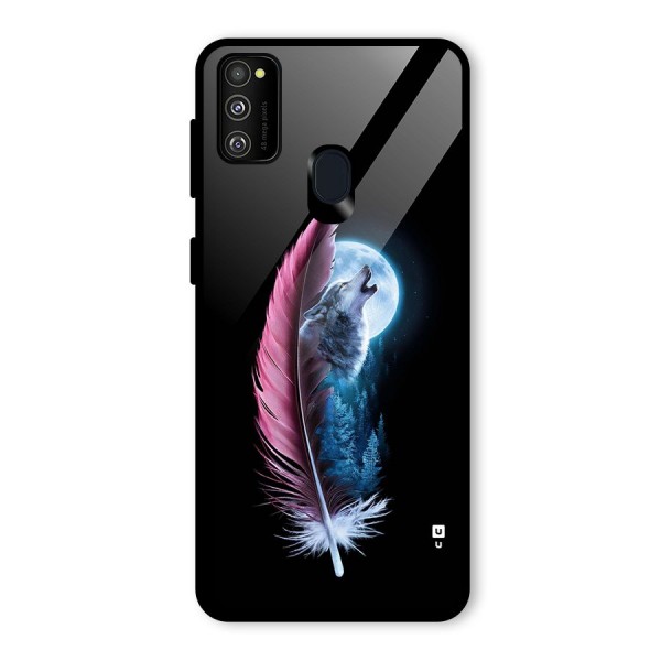 Night Howler Glass Back Case for Galaxy M30s