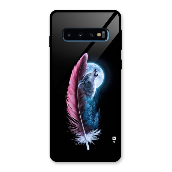 Night Howler Glass Back Case for Galaxy S10