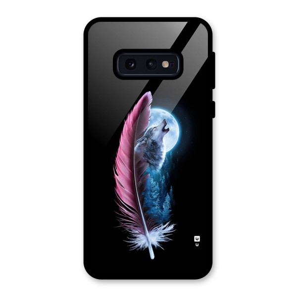 Night Howler Glass Back Case for Galaxy S10e