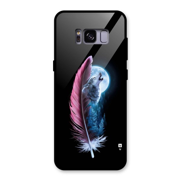 Night Howler Glass Back Case for Galaxy S8