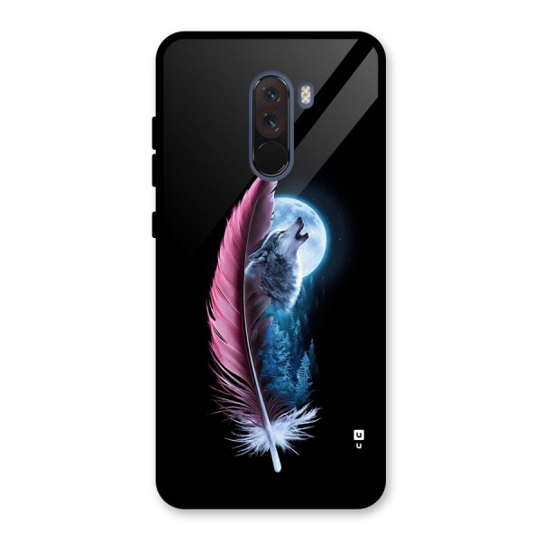 Night Howler Glass Back Case for Poco F1