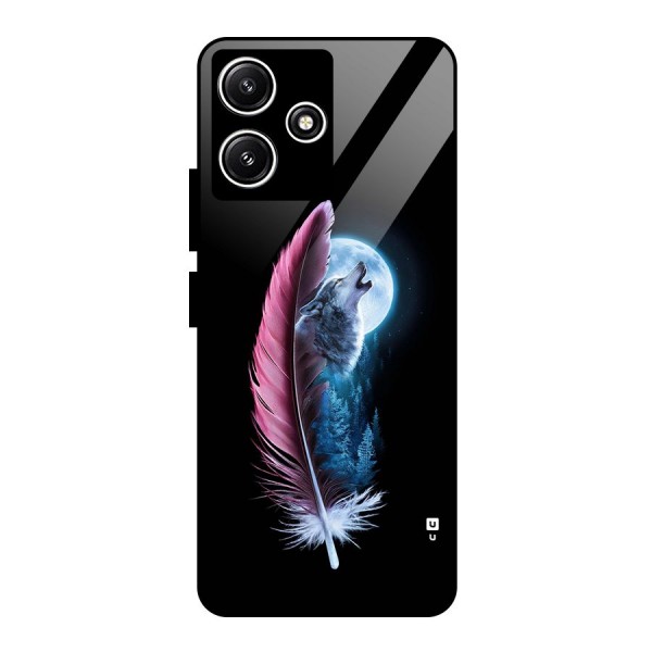 Night Howler Glass Back Case for Poco M6 Pro