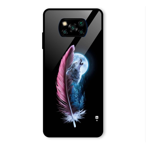 Night Howler Glass Back Case for Poco X3 Pro