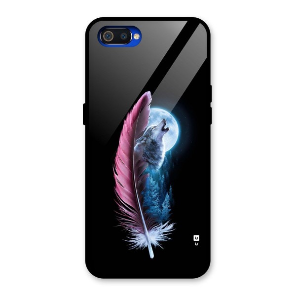 Night Howler Glass Back Case for Realme C2