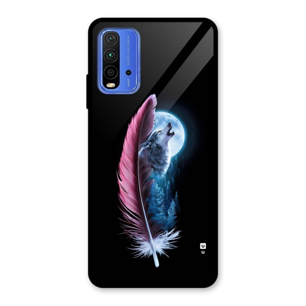 Night Howler Glass Back Case for Redmi 9 Power