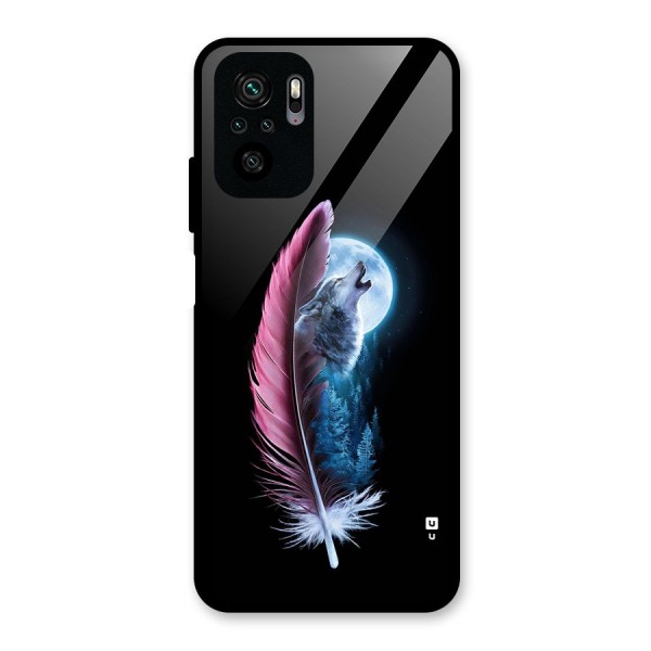 Night Howler Glass Back Case for Redmi Note 10