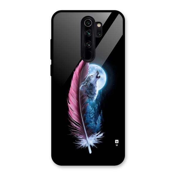 Night Howler Glass Back Case for Redmi Note 8 Pro