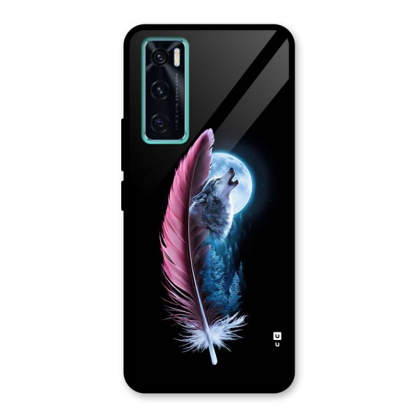 Night Howler Glass Back Case for Vivo V20 SE