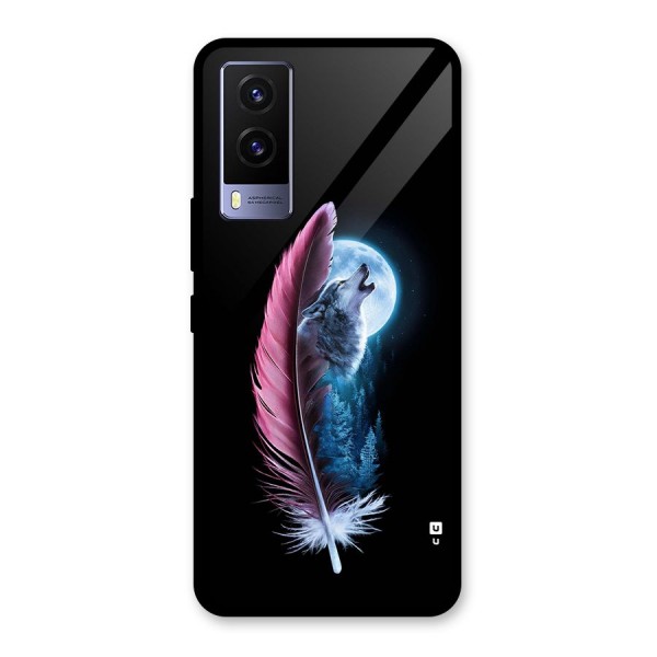 Night Howler Glass Back Case for Vivo V21e 5G