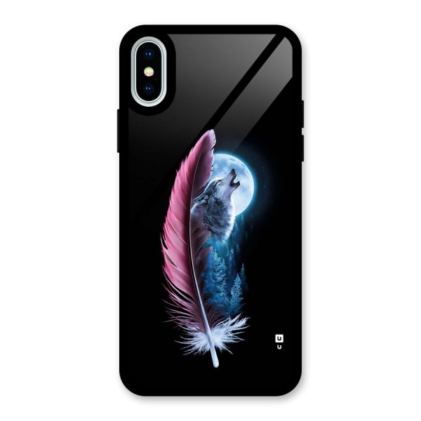 Night Howler Glass Back Case for iPhone X