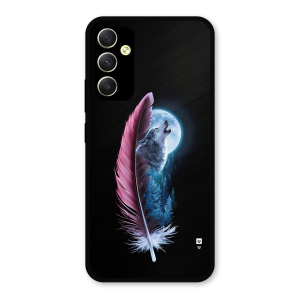 Night Howler Metal Back Case for Galaxy A34