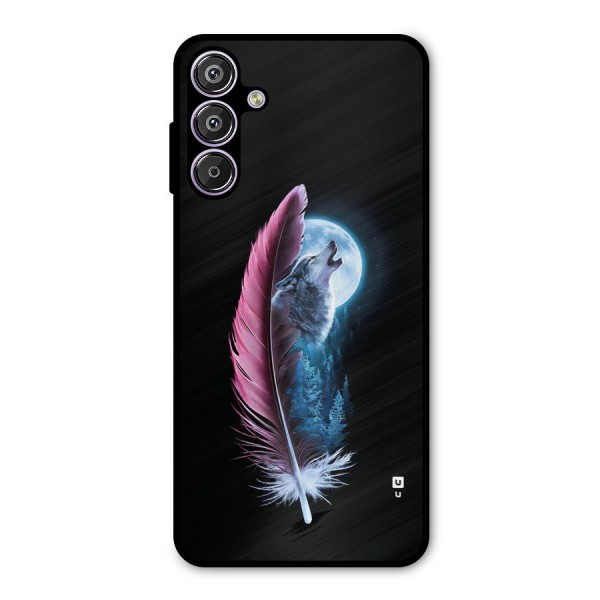 Night Howler Metal Back Case for Galaxy F15