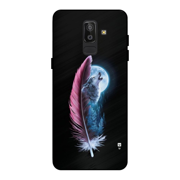 Night Howler Metal Back Case for Galaxy J8