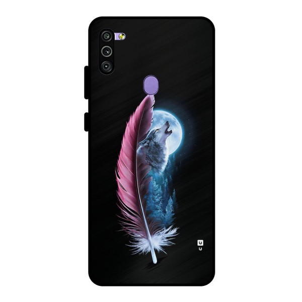 Night Howler Metal Back Case for Galaxy M11