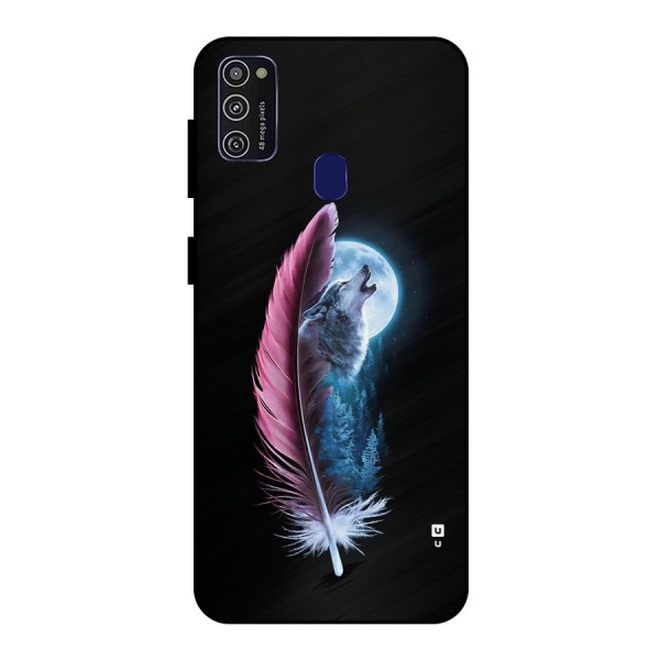 Night Howler Metal Back Case for Galaxy M21