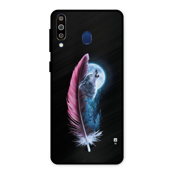 Night Howler Metal Back Case for Galaxy M30