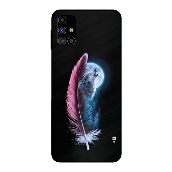 Night Howler Metal Back Case for Galaxy M31s