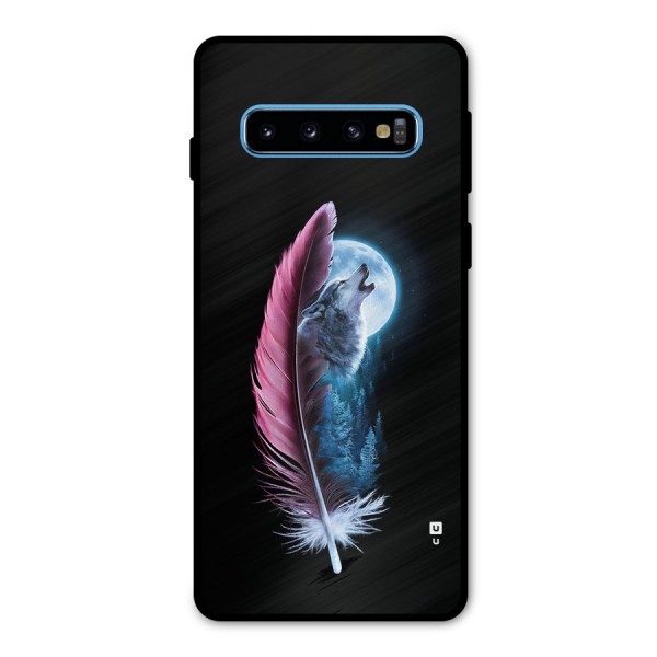 Night Howler Metal Back Case for Galaxy S10